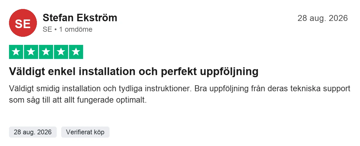 Trustpilot verifierad kundrecension 4 för Toucan IPTV Digital